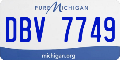 MI license plate DBV7749