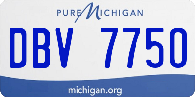MI license plate DBV7750