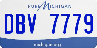 MI license plate DBV7779