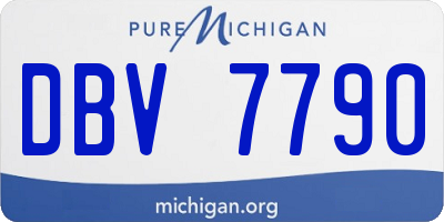 MI license plate DBV7790