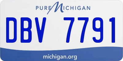 MI license plate DBV7791