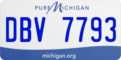 MI license plate DBV7793