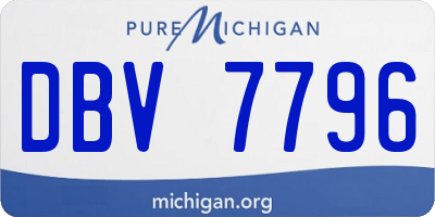 MI license plate DBV7796