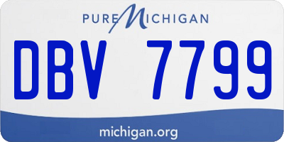 MI license plate DBV7799