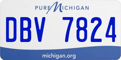 MI license plate DBV7824