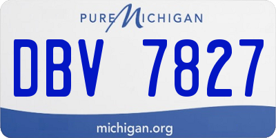 MI license plate DBV7827