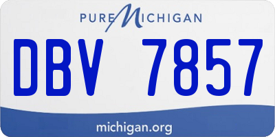 MI license plate DBV7857