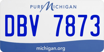 MI license plate DBV7873