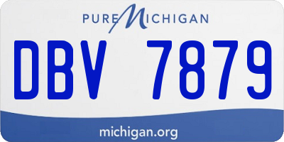 MI license plate DBV7879
