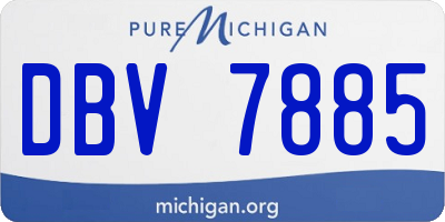 MI license plate DBV7885