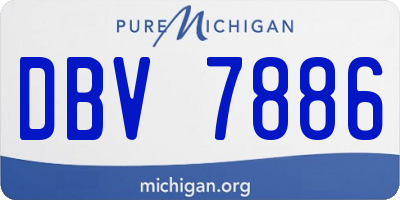 MI license plate DBV7886
