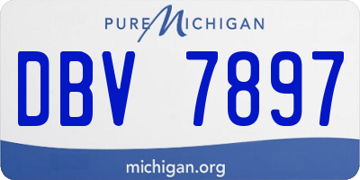 MI license plate DBV7897