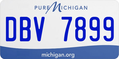 MI license plate DBV7899
