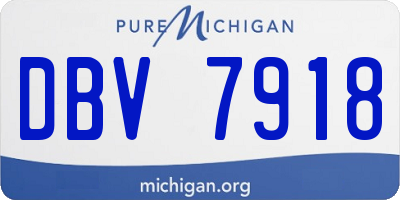 MI license plate DBV7918