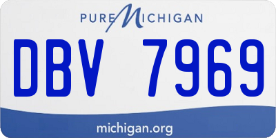 MI license plate DBV7969