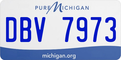 MI license plate DBV7973