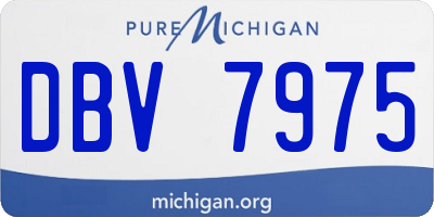 MI license plate DBV7975