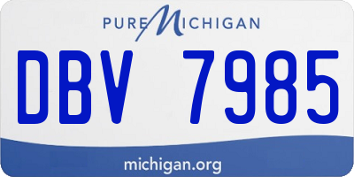 MI license plate DBV7985