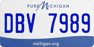 MI license plate DBV7989