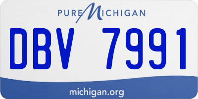 MI license plate DBV7991