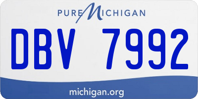 MI license plate DBV7992