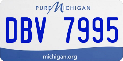 MI license plate DBV7995