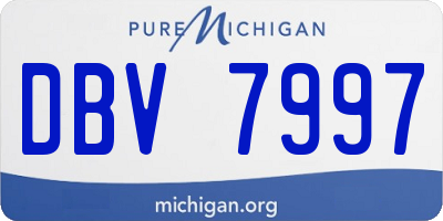 MI license plate DBV7997