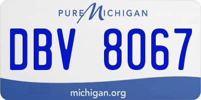 MI license plate DBV8067