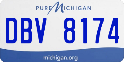 MI license plate DBV8174