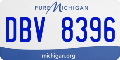 MI license plate DBV8396