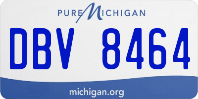 MI license plate DBV8464