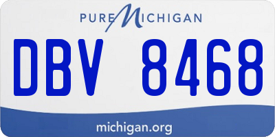 MI license plate DBV8468