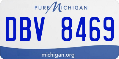 MI license plate DBV8469