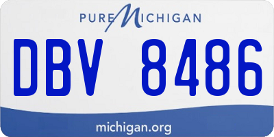 MI license plate DBV8486