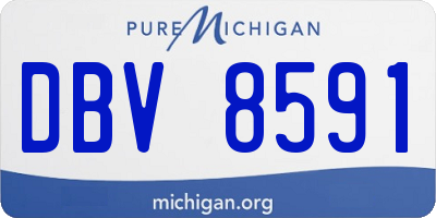 MI license plate DBV8591
