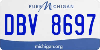 MI license plate DBV8697
