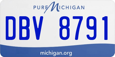 MI license plate DBV8791