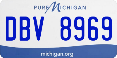 MI license plate DBV8969