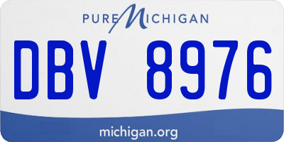 MI license plate DBV8976