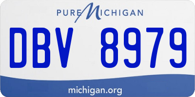 MI license plate DBV8979
