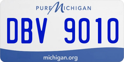 MI license plate DBV9010