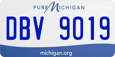 MI license plate DBV9019
