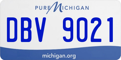 MI license plate DBV9021