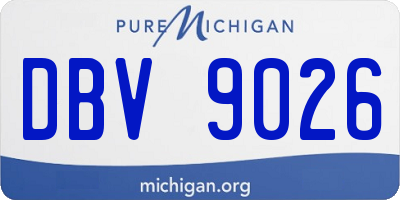 MI license plate DBV9026
