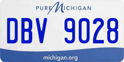 MI license plate DBV9028