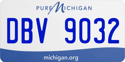 MI license plate DBV9032