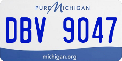 MI license plate DBV9047