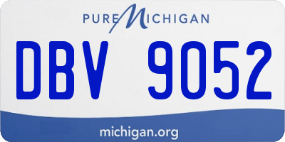 MI license plate DBV9052
