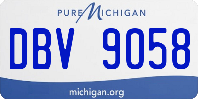 MI license plate DBV9058