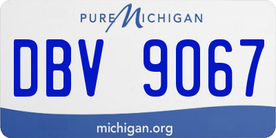MI license plate DBV9067